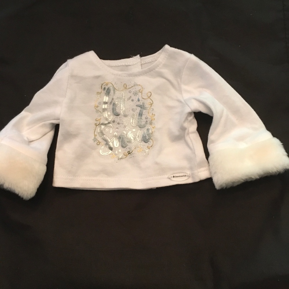 American girl Let it snow winter doll sweater